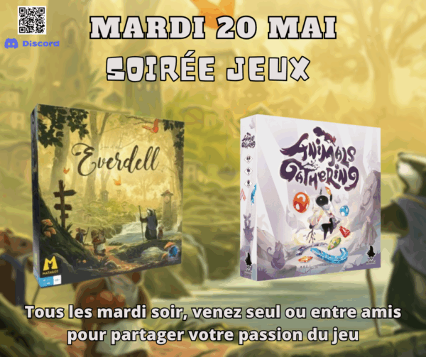 Soirée jeux du mardi 20 mai 2025