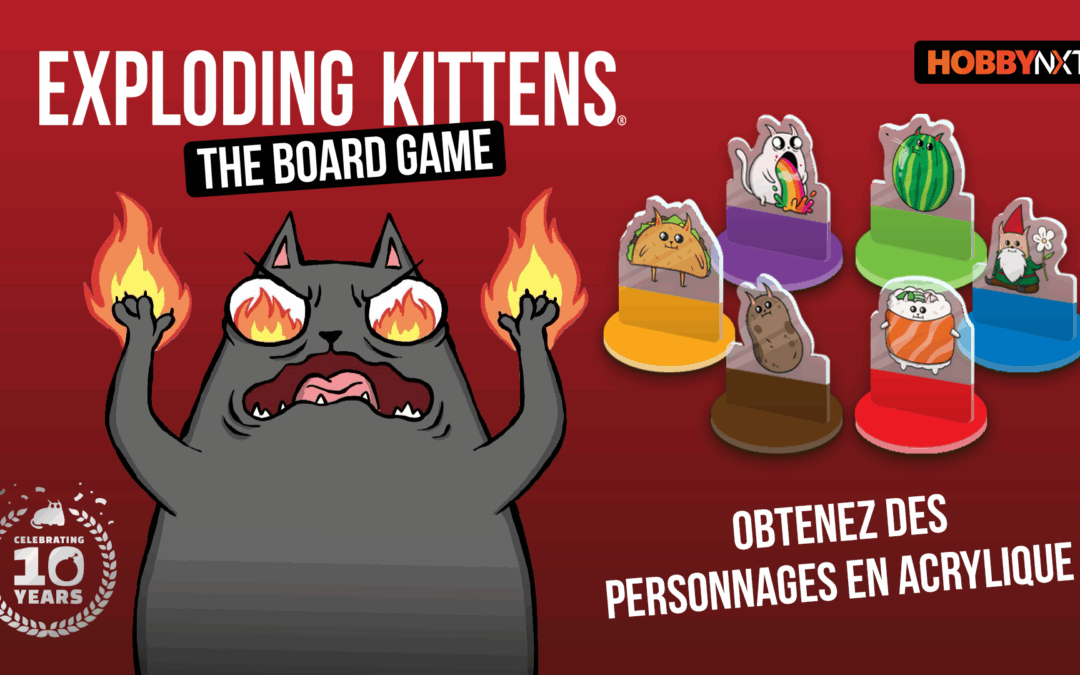 Exploding Kittens arrive en jeu de plateau !