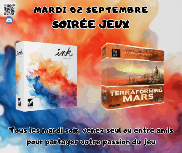 Soirée jeux du mardi 02 septembre 2025