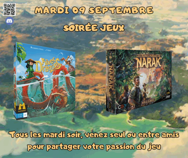 Soirée jeux du mardi 09 septembre 2025