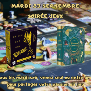 Soirée jeux du mardi 23 septembre 2025