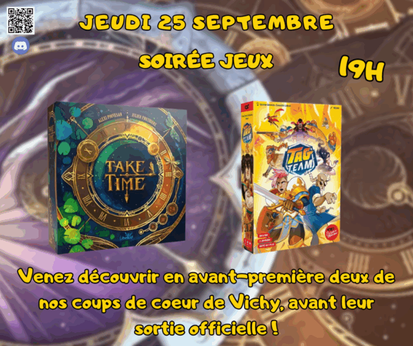 Soirée jeux du jeudi 25 septembre 2025