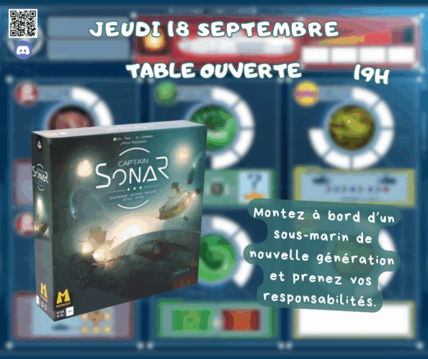 Soirée découverte de Captain Sonar