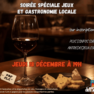 Soirée spéciale jeux et gastronomie locale
