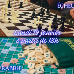 Soirée Échecs & Scrabble Janvier 2026