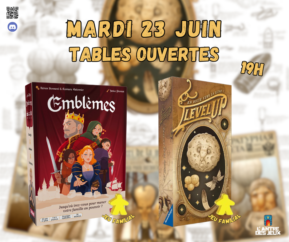 Soirée jeux du mardi 23 juin 2026