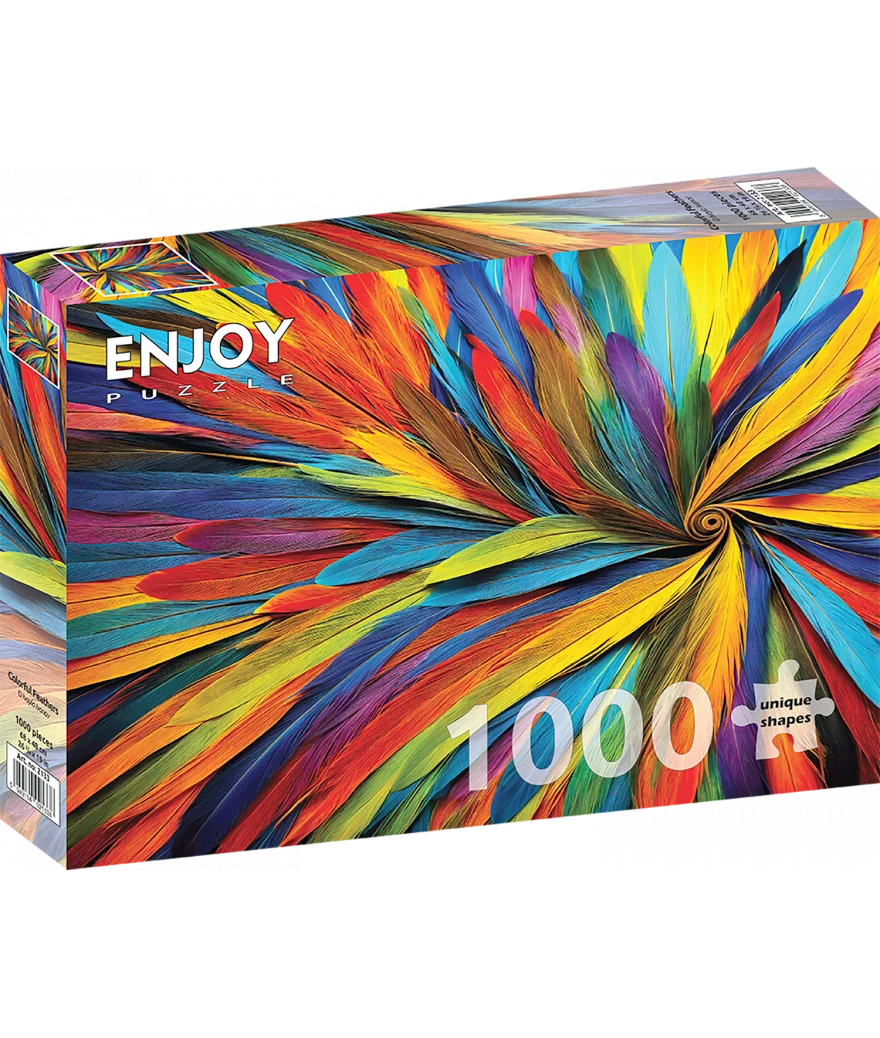 Puzzle Enjoy 1000 pcs – Colorful Feathers